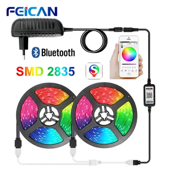 

10M LED Lights for Room Bluetooth RGB LED Strip Light SMD2835 Waterproof 12V Ambilight APP Control Neon Ribbon