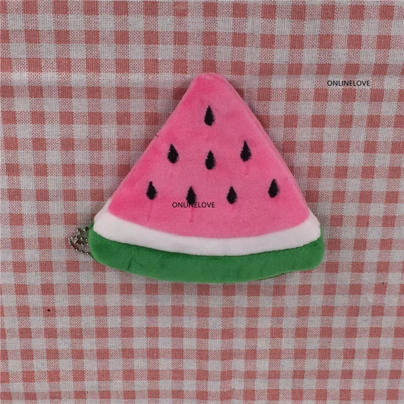 Summer Fruit-CUTE Strawberry , Pineapple Etc. Plush 10-11CM Coin Purse Wallet , Coin BAG Pouch monedero gato