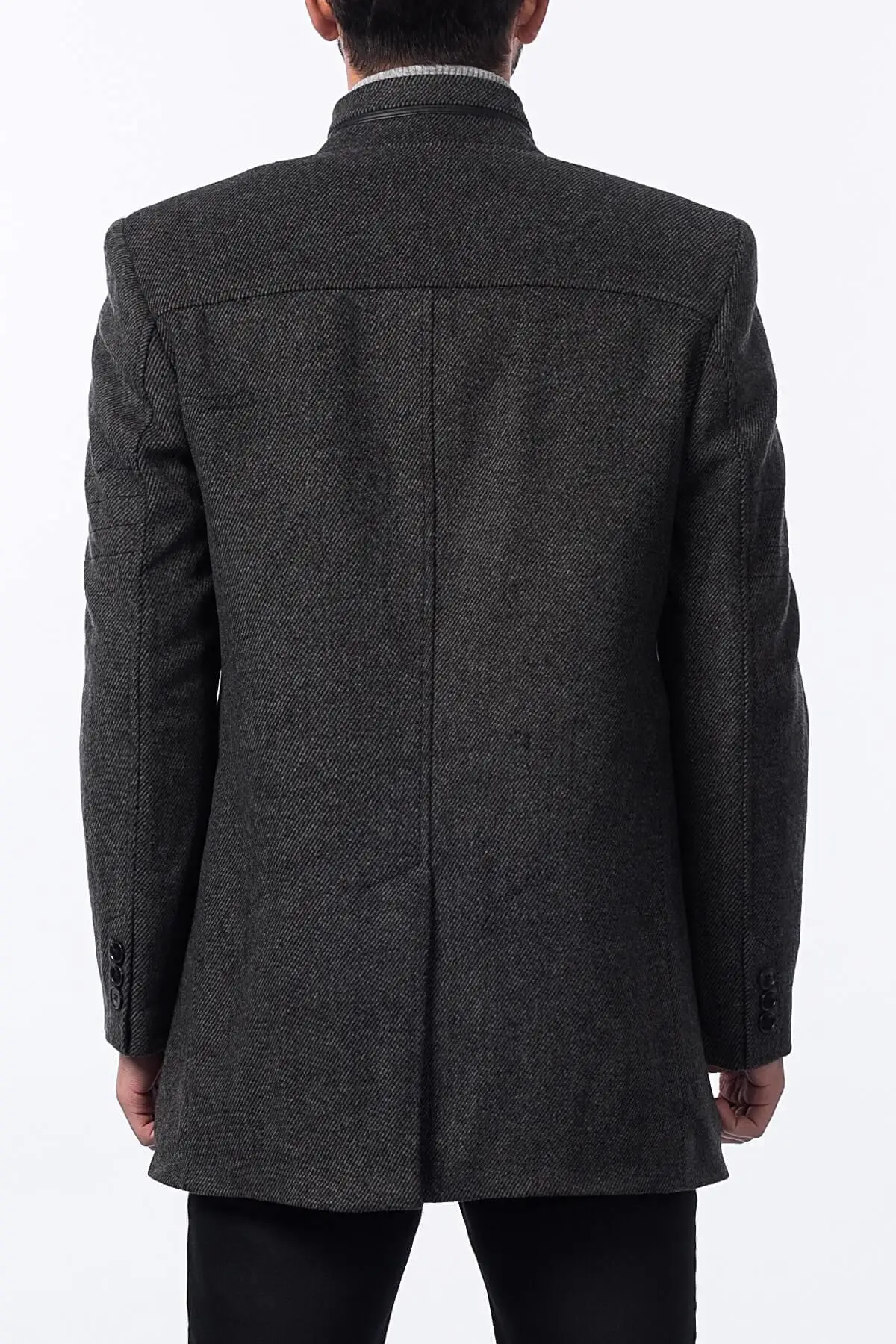 Dewberry диагональное серое пальто 1020001P8300