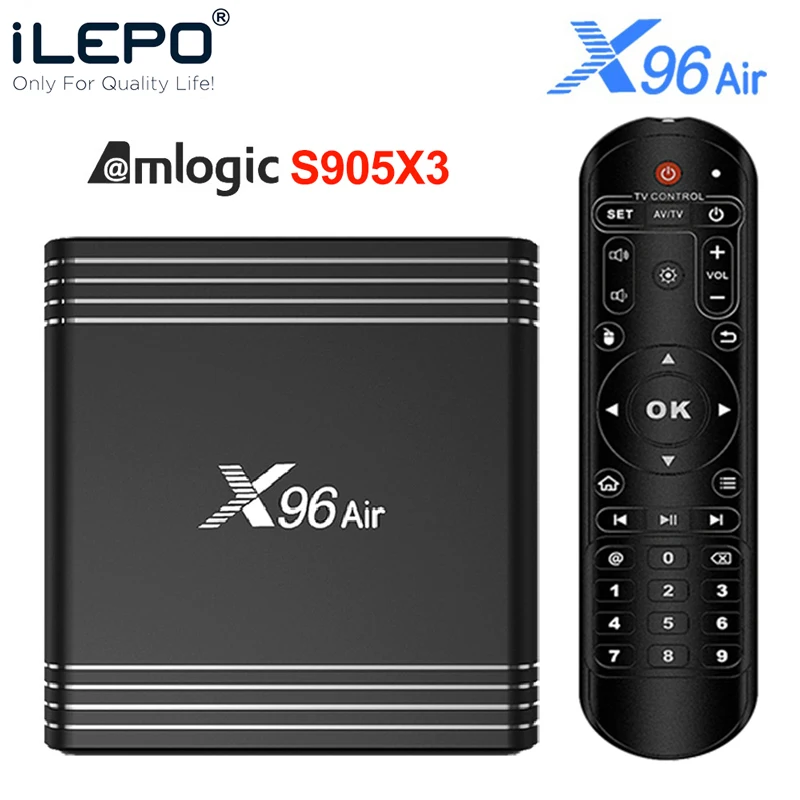 ТВ-приставка iLEPO X96 Air Amlogic S905X3 Android 9,0 4 Гб 64 ГБ 32 ГБ wifi 4K 8K 24fps Netflix 2GB16GB телеприставка PK X96 mini
