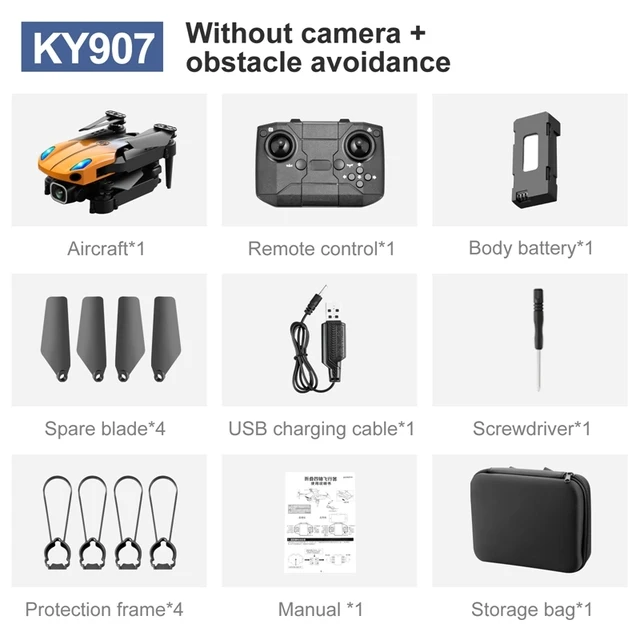 AY Tesco Professional KY907 PRO MINI Drone 4K HD Camera WIFI FPV Obstacle Avoidance Quadcopter RC Helicopter Plane Toys For Boys