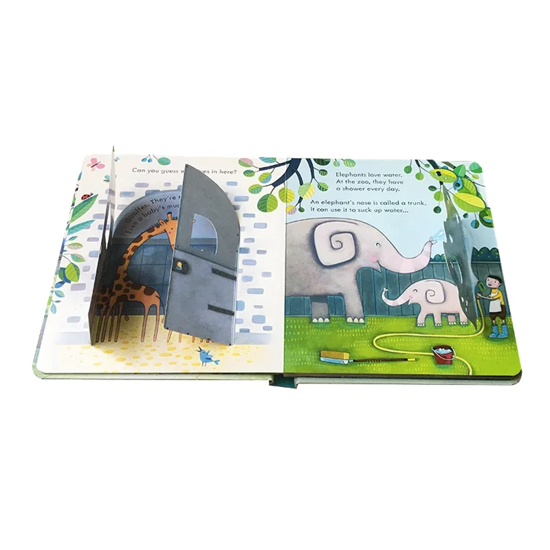 Usborne Peep Inside The Zoo Animal английские развивающие 3d книжки с откидным клапаном детская