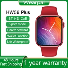 Reloj inteligente HW56 Plus para hombre y mujer, pulsera con calculadora de tiempo dividida, Bluetooth, llamadas, Android, IOS, pk w37 pro, iwo 13, hw22 plus