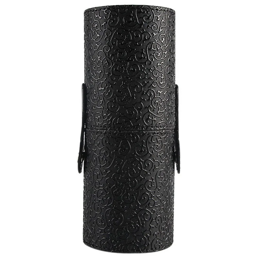 Portable PU Leather Empty Cosmetic Cup Case Travel Makeup Brush Pen Holder Empty Storage Box Organizer Storage Make Up Tools - Цвет: 2