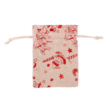 

20pcs Gift Bags Hessian Christmas Pouch Drawstring Fabric Wedding Kit New