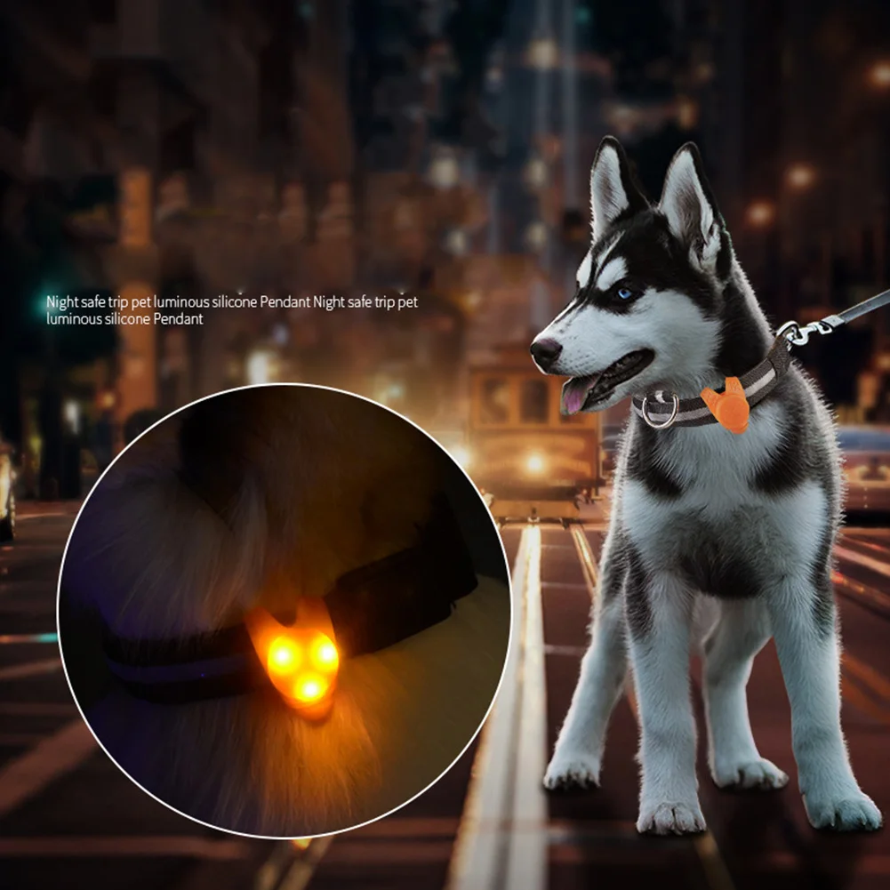 Подвесной мигающий, мерцающий Безопасный светодиодный ошейник для питомцев светящийся свет щенка собаки