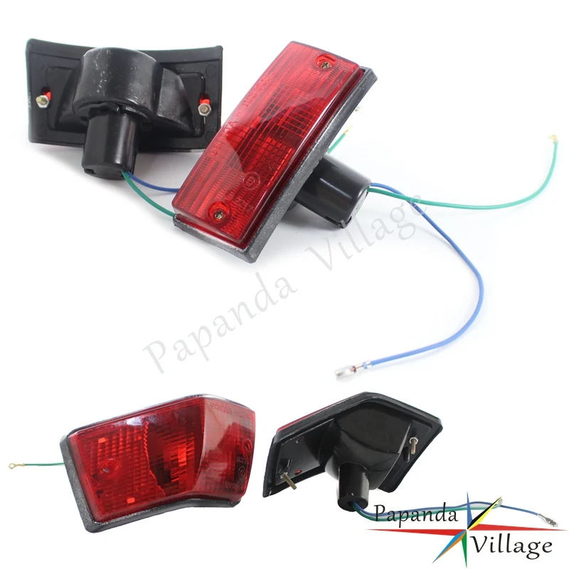 Papanda мотоцикл прозрачные линзы передний и задний указатель поворота мигалка свет для Vespa P PX VSX VNX Стелла - Цвет: Красный