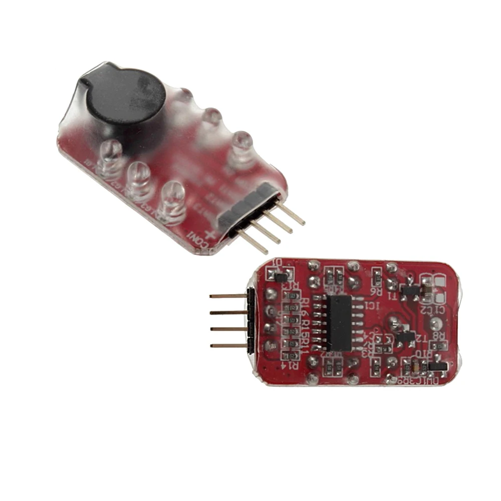 

7.4V-11.1V 2S-3S Lipo Battery low voltage Alarm Buzzer Speaker LED Indicator