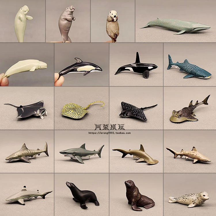 Modelo animal marinho, estampa de leão, morango, baleia, tubarão,  cacatueta, brinquedos de figuras de ação|Figuras de ação| - AliExpress