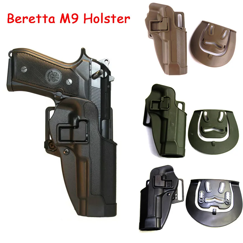 

Tactical CQC Left/Right Hand Beretta M9 M92 M96 Holster Gun Case Airsoft Pistol Holster Waist Paddle Hunting Accessories