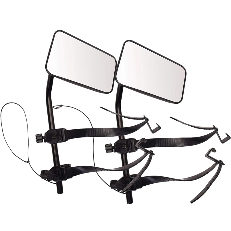 2 Pieces Clip On Towing Mirror, Universal Extended Mirror and Extra