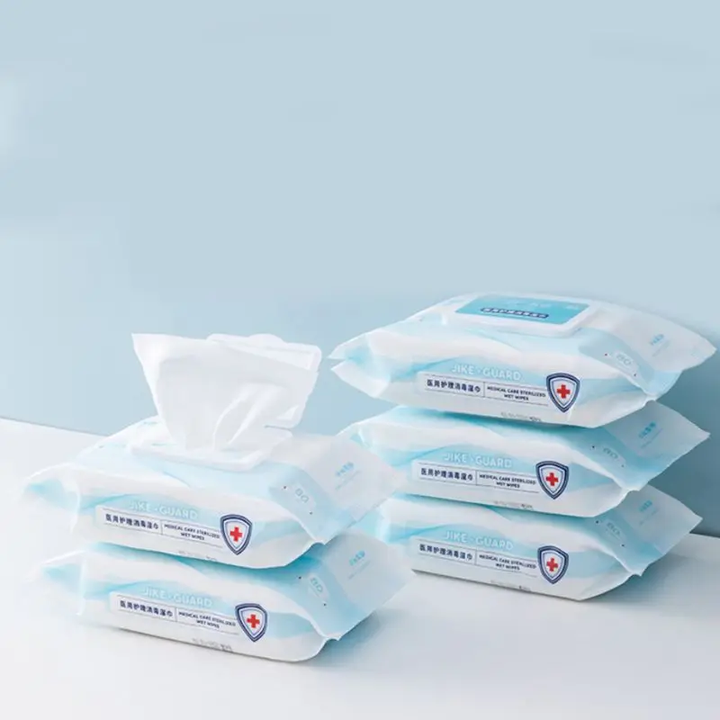 

Baby care 80 Sheets Sterilized Wet Wipes Disposable Hand Sanitizing Disinfecting Tissue