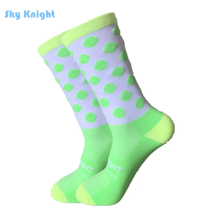 Брендовые профессиональные спортивные носки унисекс, дышащие дорожные велосипедные носки для спорта на открытом воздухе, носки для велоспорта, Компрессионные носки - Цвет: CGN