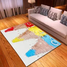 Скандинавский 3D цветной ковер-карандаш, ковры для детской спальни, детский игровой коврик, мягкая фланелевая пена с эффектом памяти, большой ковер для гостиной