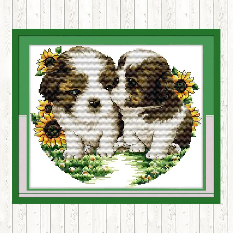 

Kiss 14CT 11CT Counted and Stamped DIY Needlework Crafts Cross Stitch Embroidery Kit Handmade DMC Cotton Thread Printed Canvas