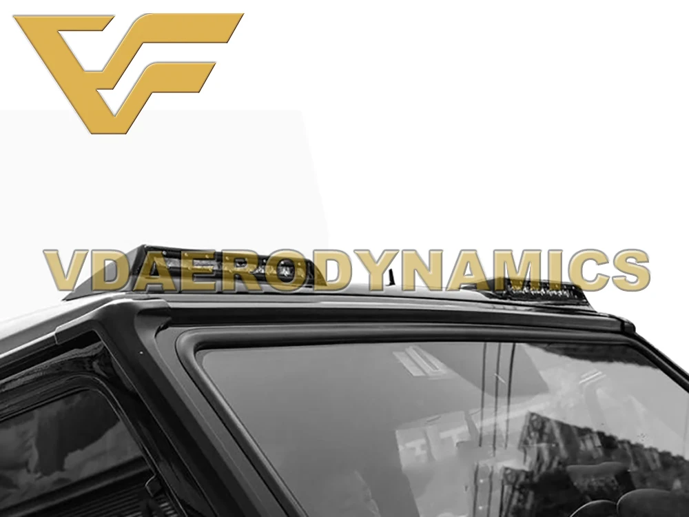 Подходит для 1990- W463 G300 G320 G350 G400 G500 G55 G63 G65 углеродного волокна заднее крыло крыши спойлер с светодиодный бег светильник