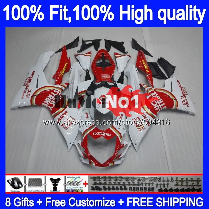No. 1 Инъекции для SUZUKI K11 GSXR 750 600 2011 2012 2013 18MC. 76 GSXR600 GSXR750, возрастом 11, 12, 13, 14, 15, обтекатель ярко-красного цвета - Цвет: No. 1