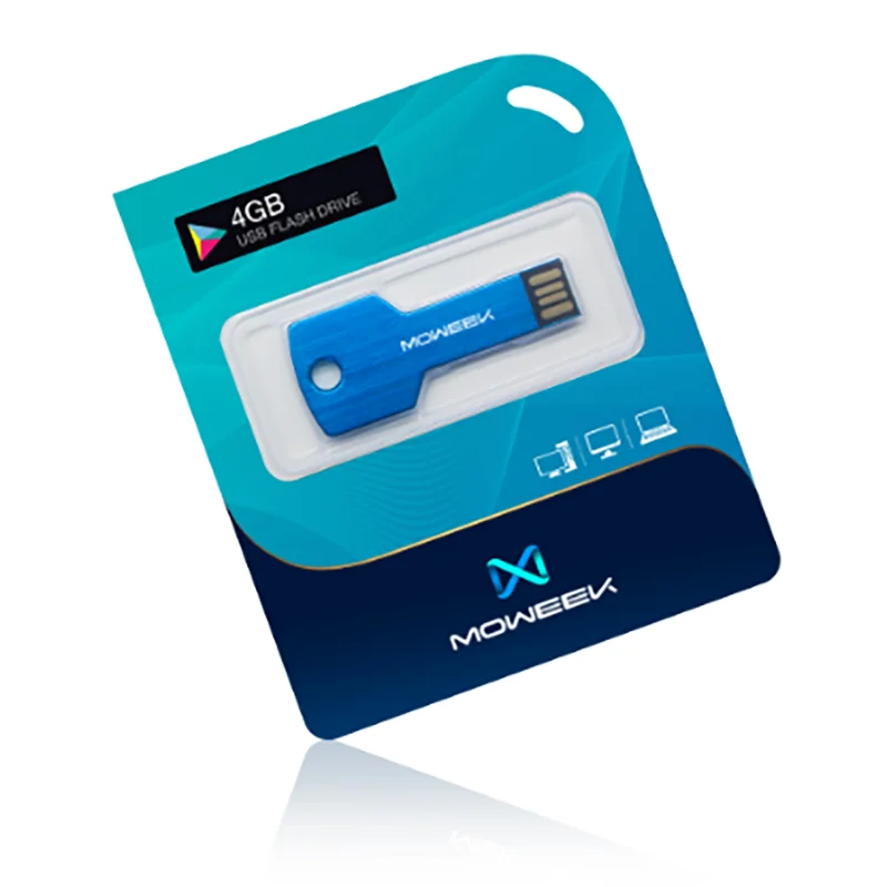 Moweek, высокое качество, флеш-диск USB 2,0, 64 ГБ, металлическая ручка-накопитель, реальная емкость, 4 ГБ, 8 ГБ, 16 ГБ, 32 ГБ, ключ, карта памяти, U диск, подарок