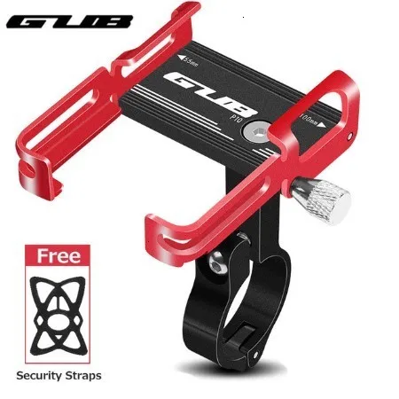 P10-Black red GUB P10P20 алюминиевый MTB велосипедный держатель для телефона, держатель для мотоцикла, gps Держатель для руля велосипеда, кронштейн для велосипеда, аксессуары для оборудования - Цвет: P10-Black red
