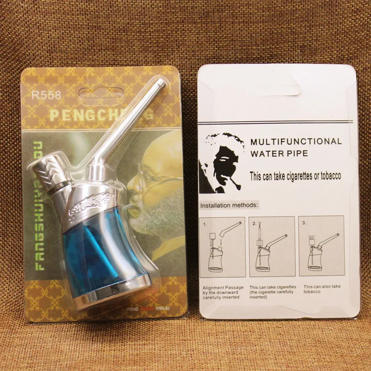 Multifunction Dual Purpose Filter Model Water Tobacco Pipe Cigarette Cigar Holder Mini Shisha Hookah Smoking Pipes Hookah