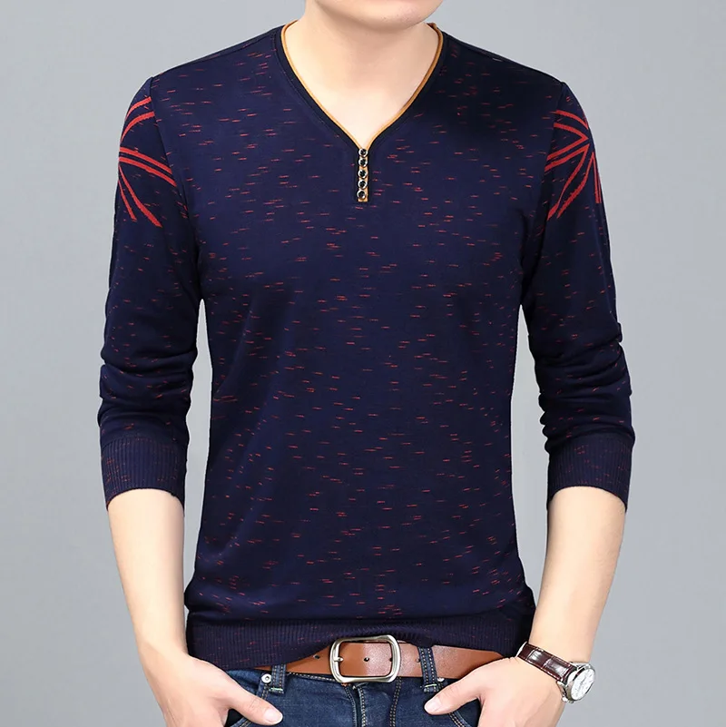 

Ji Source Long 2019 Spring New Style MEN'S Sweater Youth Fashion Casual Long-sleeved Pullover Base MEN'S Knitwear
