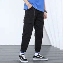 Хип-хоп мужские панталоны Hombre Off White Kpop повседневные брюки с множеством карманов джоггеры Modis уличная одежда брюки Harajuku