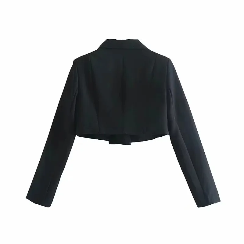 

Is111 2019 Autumn New Style WOMEN'S Dress Elegant Versatile Slim Fit Slimming Long Sleeve Brooch Decoration Short Coat