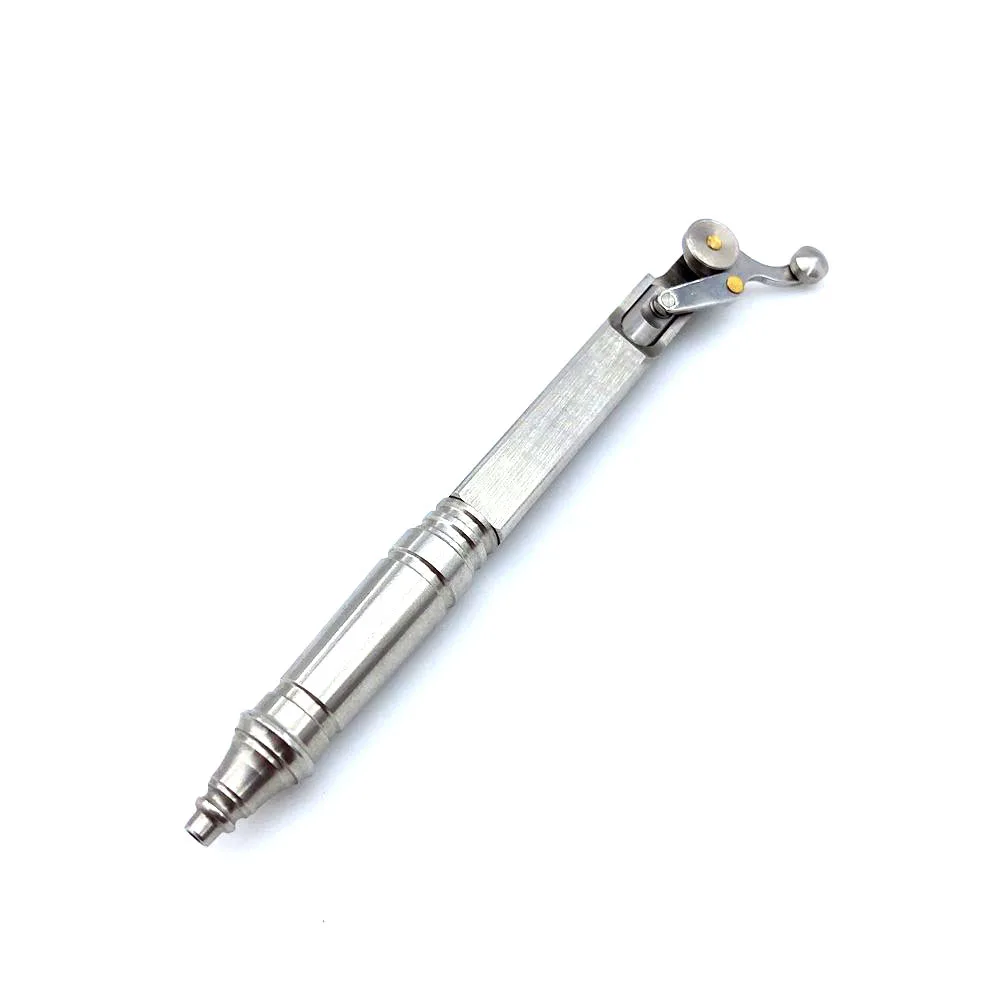 

Outdoors Writing Tools EDC Stainless Steel Mechanical Sliding Pen Ballpoint Pen