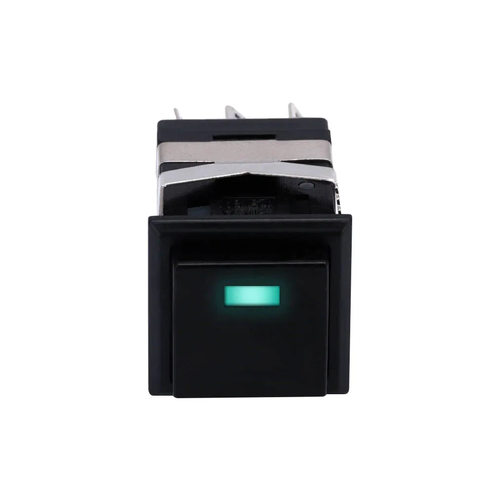 50pcs NS193 IP40 KD2-22 Momentary Latching ON-(ON) square LED illuminated small square push button switch light switch in bathroom Wall Switches