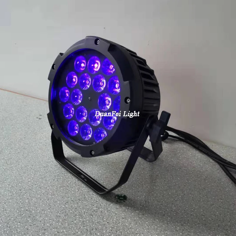 Высокое качество 18x18 Вт rgbwa УФ led par Банки открытый ip65 led плоский прожектор par с мультичипом rgbwa uv 18 Вт