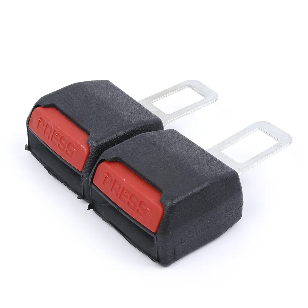 2pcs Universal Car Safety Seat Belt Buckle Extension Extender Clip
