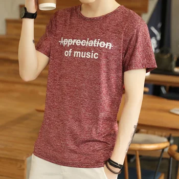 

2020 New Summer Tshirt Men Casual Solid Color Slim Fit Short Sleeve Casual plus size T Shirt