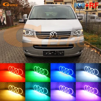 

For Volkswagen VW Transporter Caravelle T5 2003-2009 RF remote Bluetooth APP Multi-Color Ultra bright RGB LED Angel Eyes kit