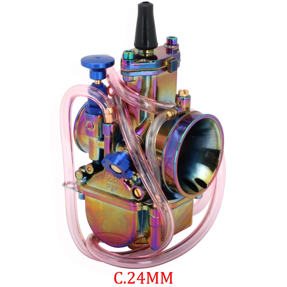 Мотоцикл Универсальный для PWK 21 24 26 28 30 32 34 мм карбюратор Карбюратор с силовой струей для Keihin Mikuni YAMAHA HONDA скутер - Цвет: C.24MM