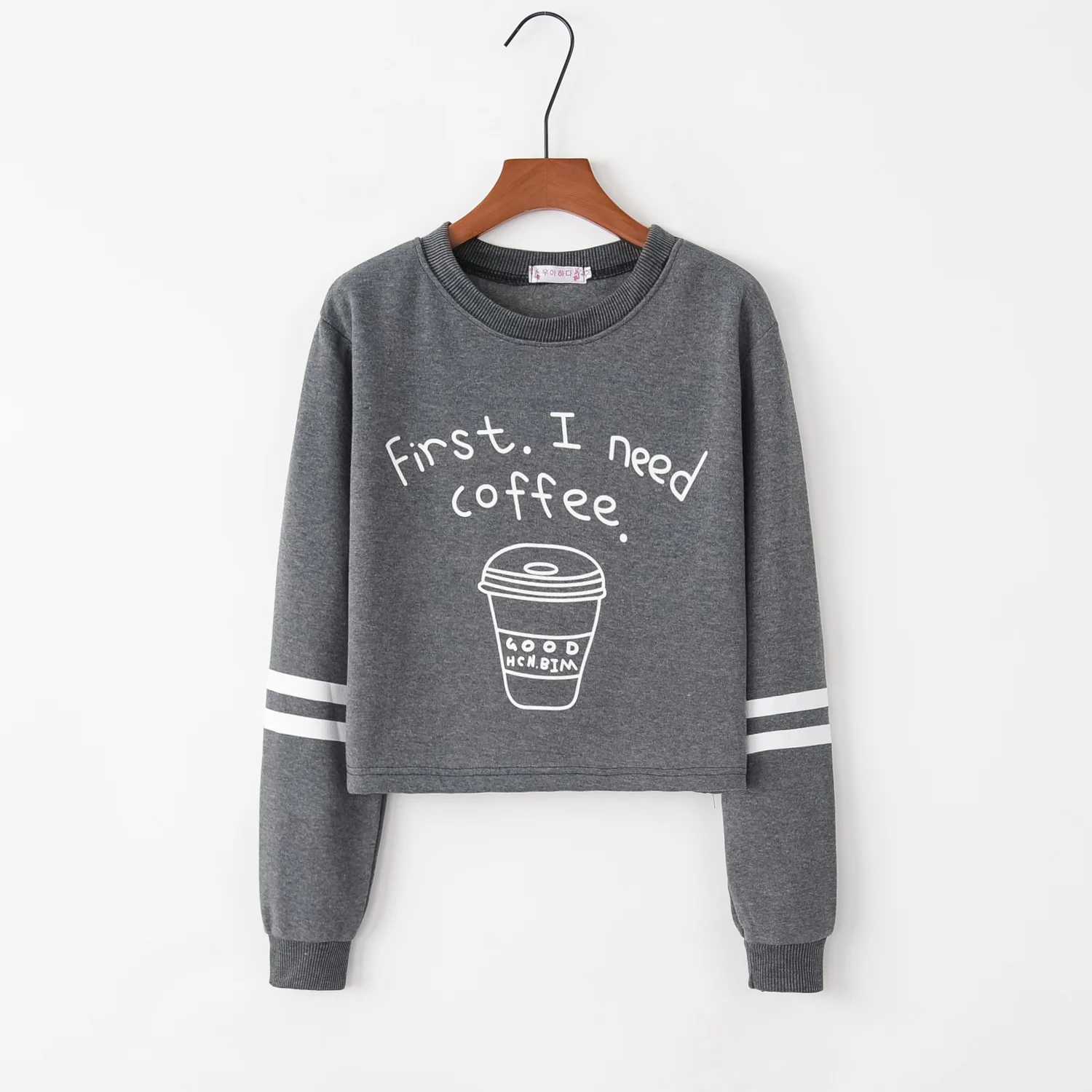 Doble line coffee дизайн распродажа толстовки свитшоты Женские повседневные Kawaii Harajuku свитшоты для девочек европейские Топы корейские