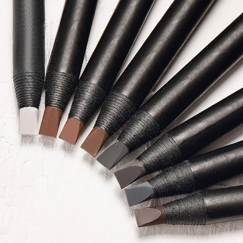 6pcs Peeling Hard Eyebrow Pencil White Long-Lasting Natural Wild Brows Definer Waterproof Easy To Apply Eyebrow Makeup Tool 4