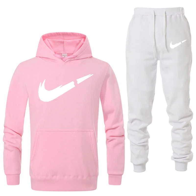 New Two Pieces Set Fashion Hooded Sweatshirts Sportswear Men Tracksuit Hoodie Autumn Brand Clothes Hoodies+Pants men sets