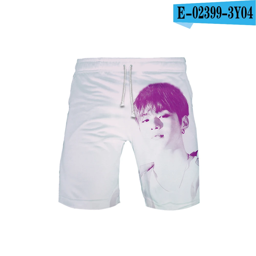 Korean male singer Kang Daniel 3D print summer men fashion trend shorts popular casual summer Cool shorts New - Цвет: 3Y04