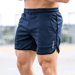 Mens Gym Training Shorts Men Sports Casual Clothing Fitness Workout Running Grid quick-drying compression Shorts Athletics