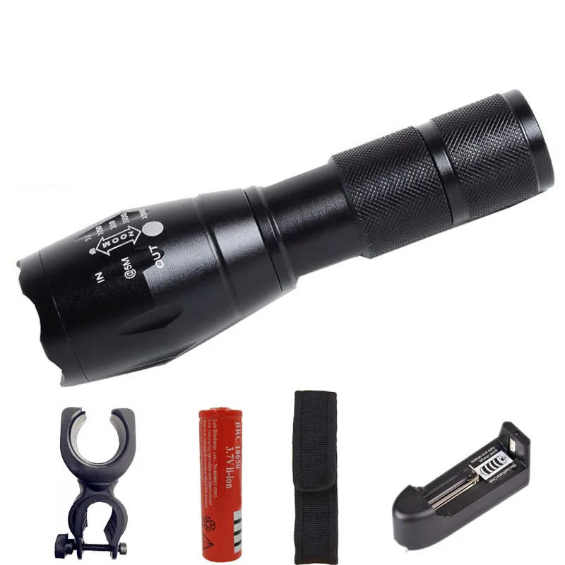 Option C Litwod Z20 A100 XML Q5 светодиодный фонарик желтый свет факел теплая лампа дневного света Алюминий Водонепроницаемый зум портативный свет для кемпинга - Испускаемый цвет: Option C