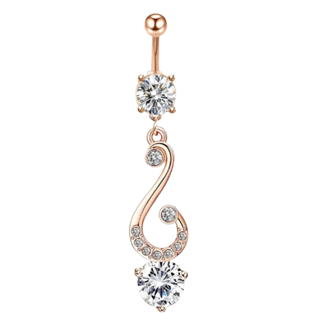 Belly Button Ring Angel Wing Belly Piercing Ring Sexy Navel Piercing Bar Flower Belly Bar Navel Piercing Ombligo Dangle