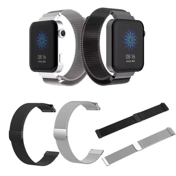 

Bakeey for Xiaomi Smart Watch Stainless Steel Watch Band Watch Strap Replacement Smart Accessories Wearable Device Black Sliver