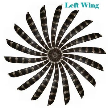

30Pcs Arrows Feathers 5" Left /right Wing Shield Pheasant Real Turkey Fletching Feather Archery Arrow for DIY Hunting Shooting