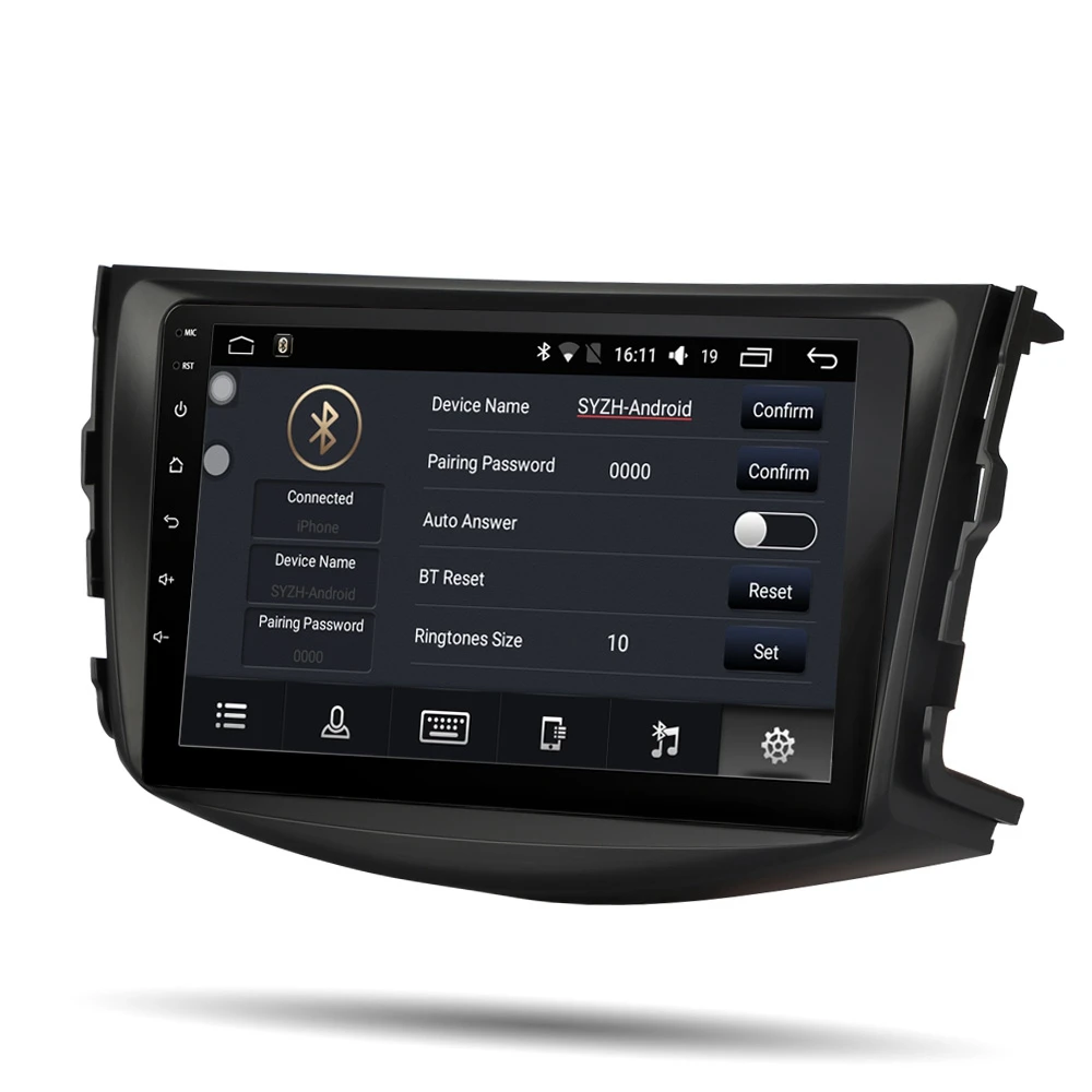 Для Toyota Rav4 2007-2011 Android 9,1 " 1+ 16G Автомобильный DVD gps навигация Wifi радио стерео
