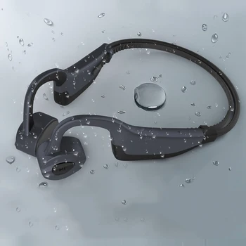 

IPX8 Waterproof Headphones Bluetooth 5.0 Bone Conduction Wireless Headset Built-in 16GB Memory Card Mic Sports Earphones Earbuds