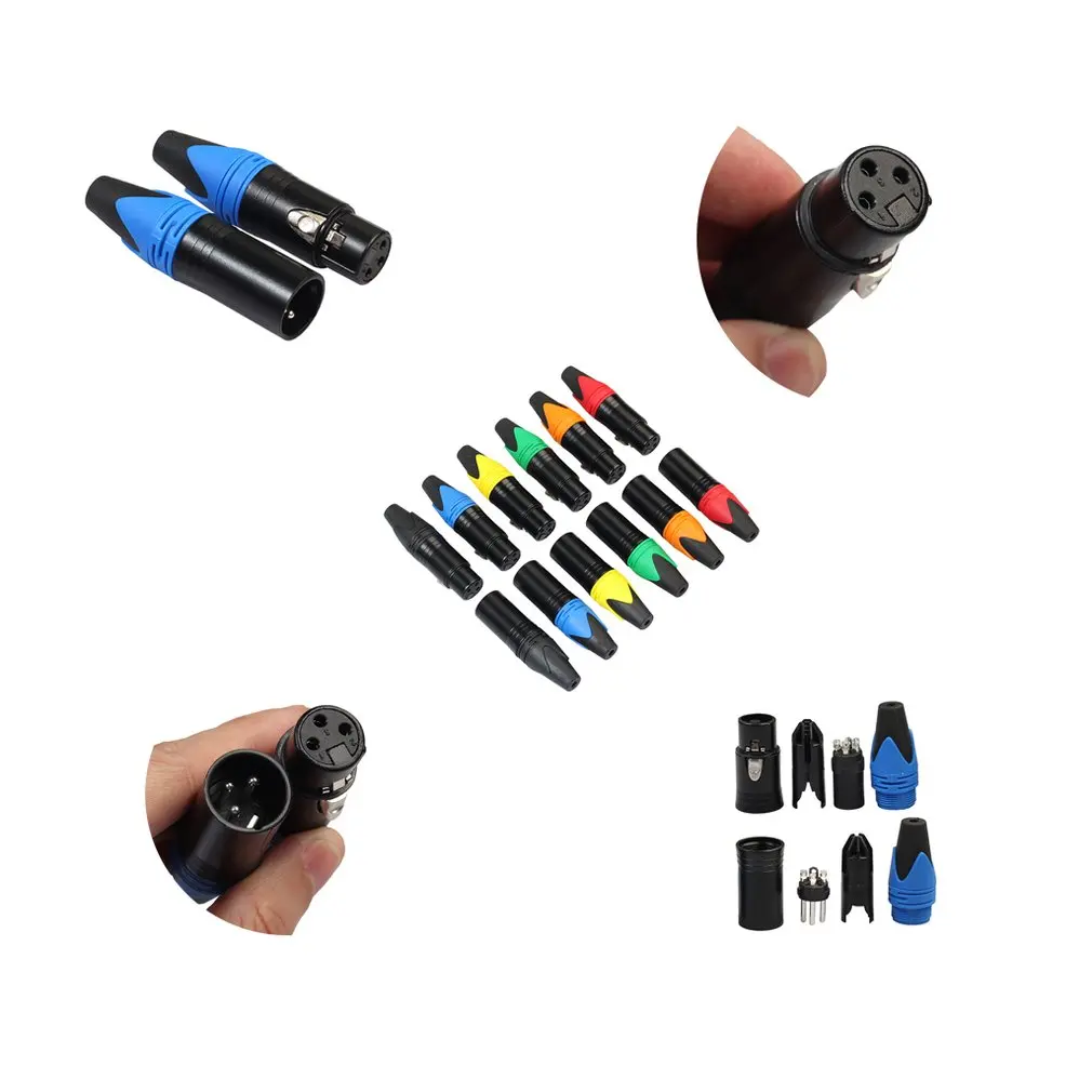 Choseal Qd2003b Xlr 3-контактный разъем аудио разъем микрофонный кабель Diy Сварки Металлических Материал мужского и женского пола Diy сварочного штекера