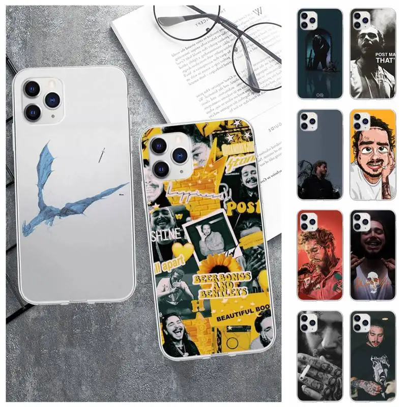 Чехол для телефона Post Malone Beerbongs Samsung Galaxy A51 A71 S20 S10e S8 S7 S9 S10 Plus прозрачный чехол |