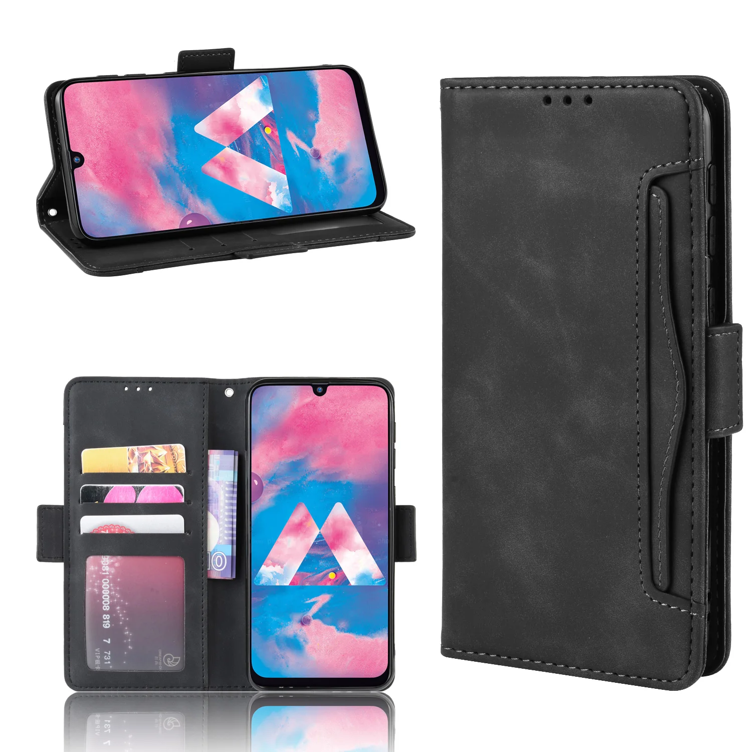 Чехол для Samsung Galaxy M30s 6 4 дюйма многофункциональный кожаный чехол книжка с