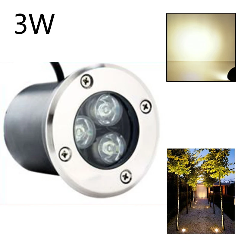 

1pc LED Solar Powered Buried Light Under Ground Lamp Path Way Garden Lawn Use US