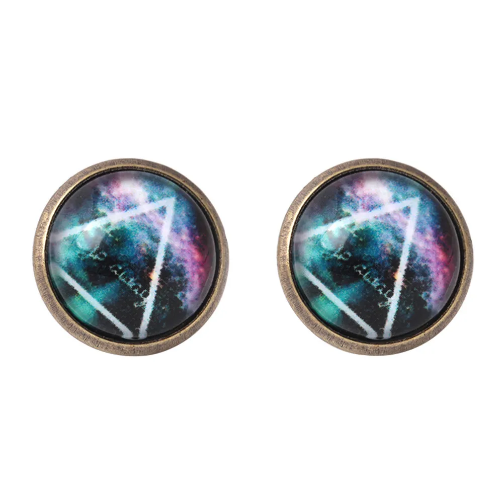 Dream 1 Pair Of Starry Night Light Earrings Magical Hemisphere Simple Korean Version Metal Earring Fashion Charm Jewelry Girl | Украшения и